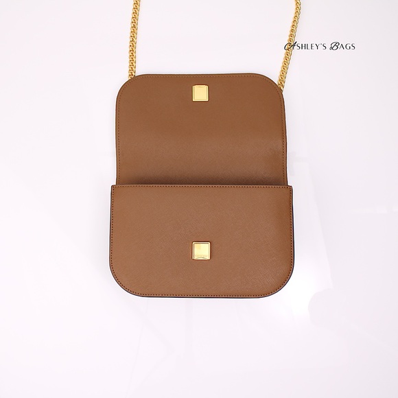 Tory Burch Emerson East West Flap Shoulder Bag Crossbody & Card Holder Moose - Picture 9 of 15